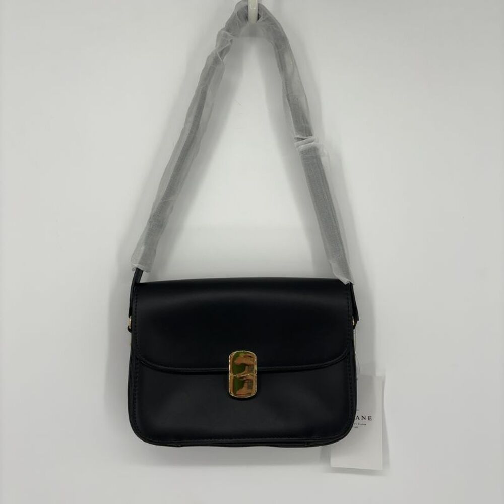Sezane Classic Bag in Glossy Black